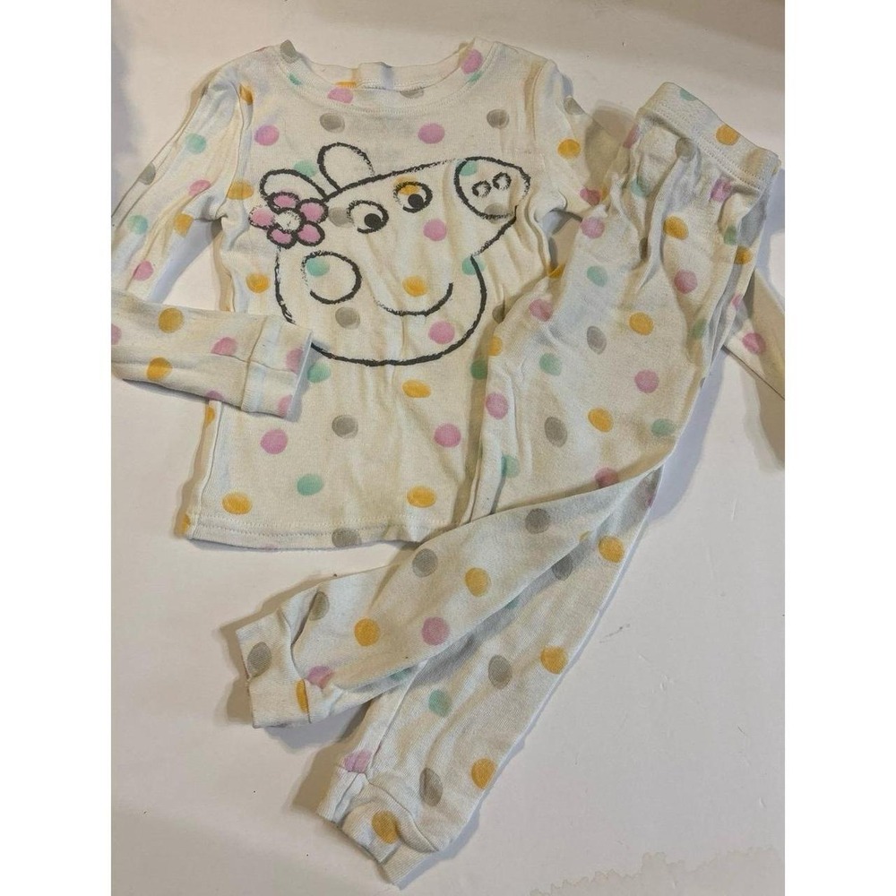 Peppa Pig Long Sleeve Polka dot Pajamas (sz. 3T) 2023